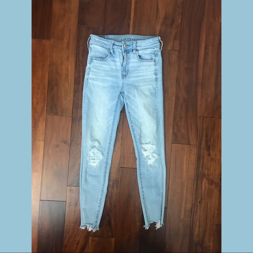 American Eagle high rise denim